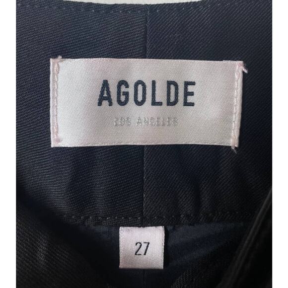 NWT AGOLDE PANTS VEGAN LEATHER BLACK BALLOON BARREL EDGY GRUNGE BOHO CHIC GOTH - Picture 5 of 15